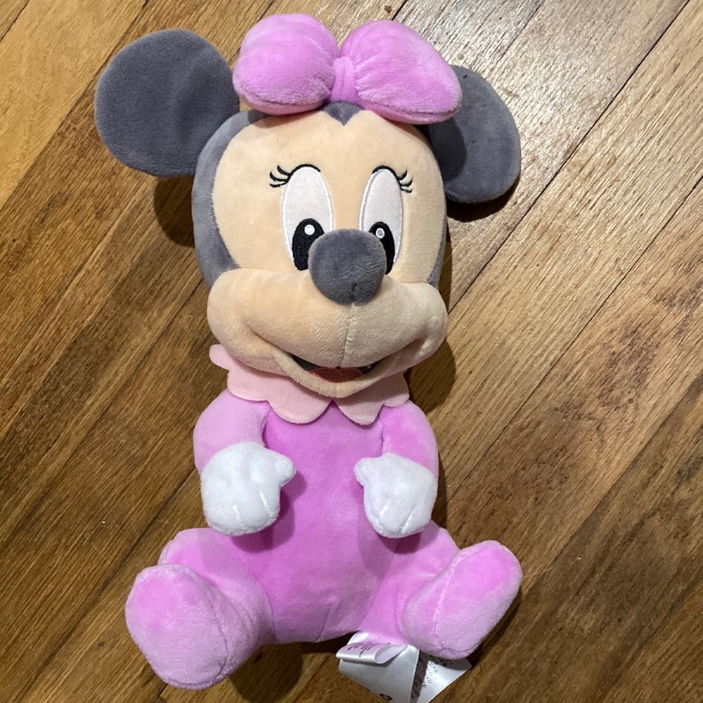 Minnie Mouse Baby plush toy. Approximately 11 inches tall. Disney